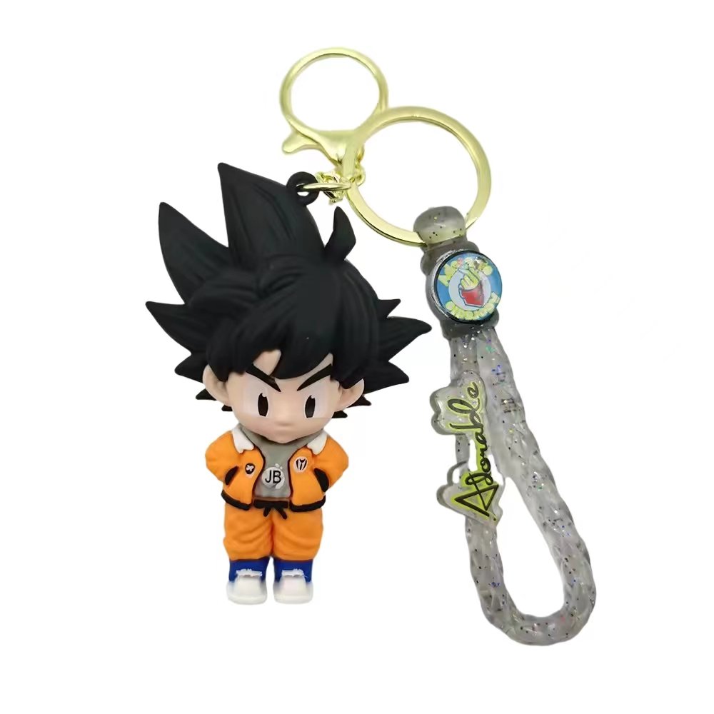 Wholesale Factory custom 3D Pvc rubber keychains Cartoon 3d Japanese Anime Doll Key Chain Car Key Bag Pendant