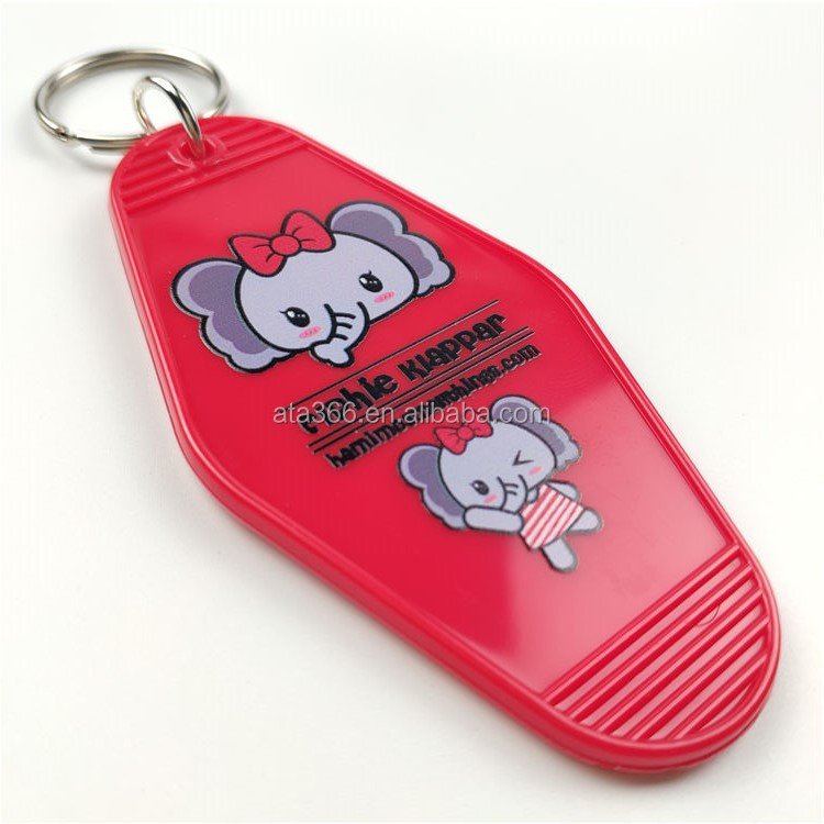 6 Custom Hotel Key Tags Plastic Acrylic Blank Motel Keychain Key Ring Hotel Keychain Print Logo Design Hotel Key Tag