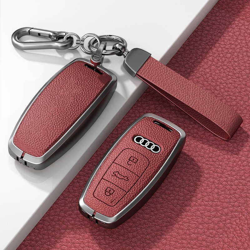 Audi A6 A6L A7 A5 A7L Q2LA8 Q8 accessories shell protector metal car key remote cover cover car accessories