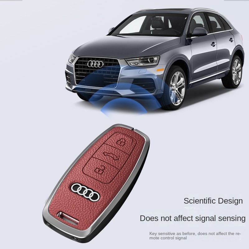 Audi A6 A6L A7 A5 A7L Q2LA8 Q8 accessories shell protector metal car key remote cover cover car accessories