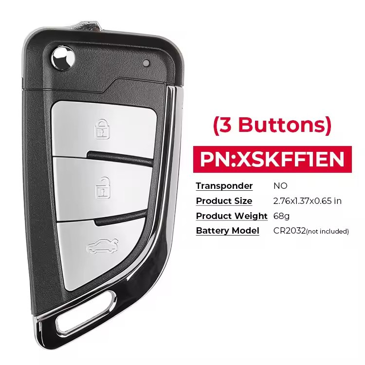 Xhorse Universal Auto Keys Replacing VVDI Wireless Smart Remote Control XSKFF1EN VVDI2 Flip Folding Car Key