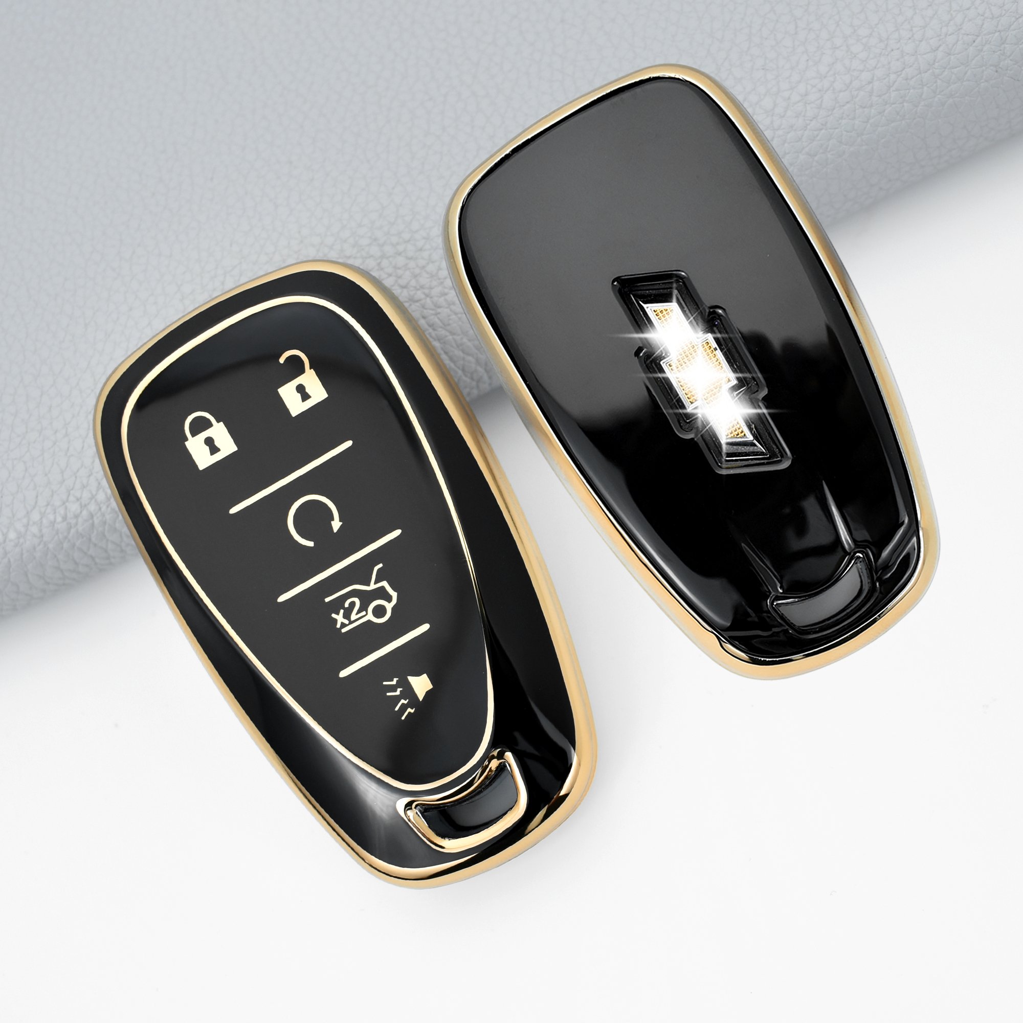 Top Quality Car Key Fob Cover Case Wholesale Remote Control 4 Buttons Car Key Cover for Chevrolet