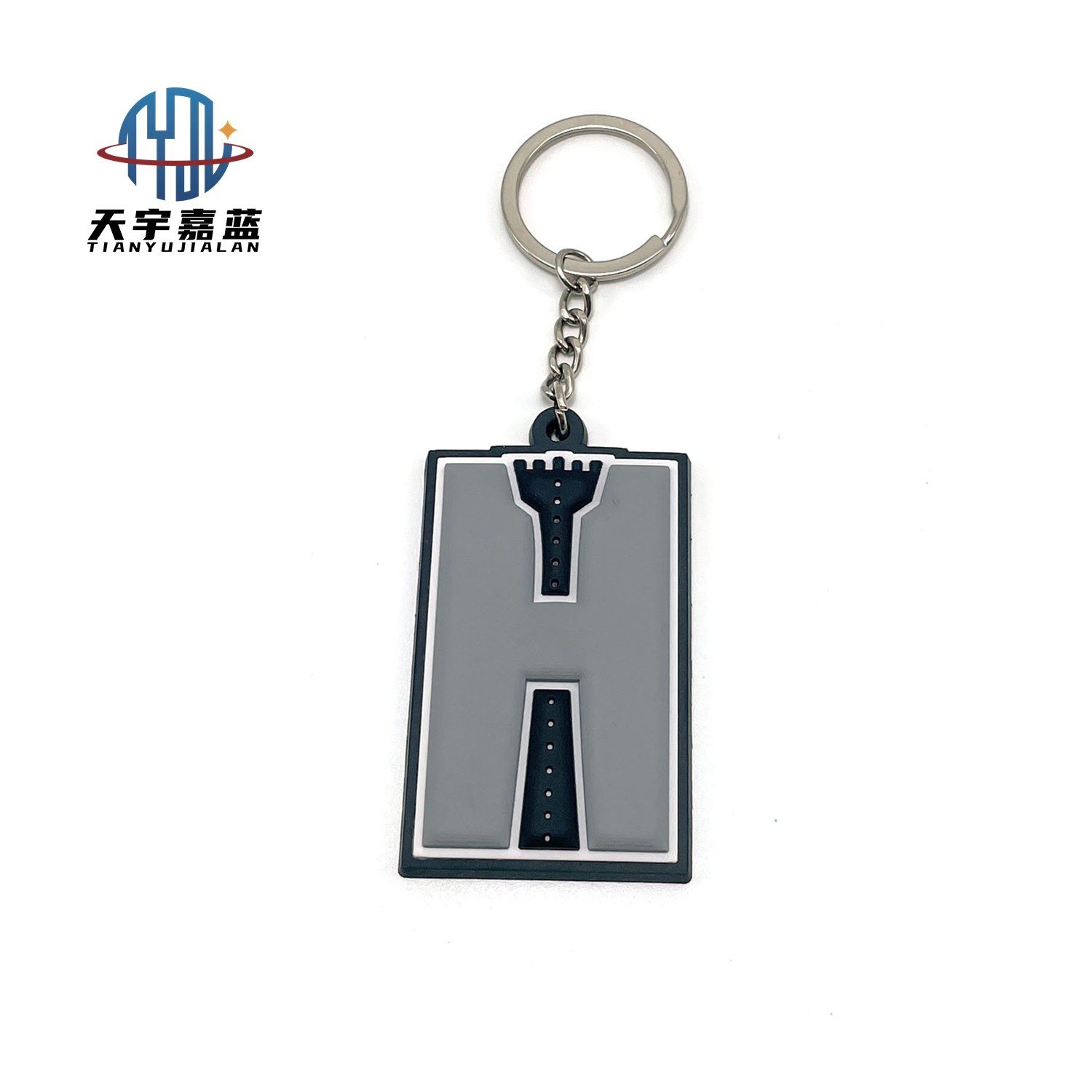 Tianyu Factory Custom 2D Soft Pvc Gym Keychains Make Cartoon Weight Plate Fitness Rubber Key Chain With Your Logo