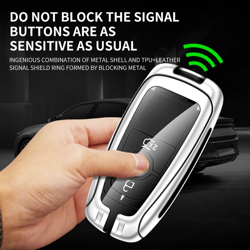 Zinc Alloy Car Remote Key Case For Ford Raptor F150 Remote Control Protector For Ford F-150 RAPTOR Car Key Cover Car Accessories