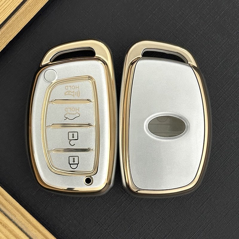 Quicksand TPU Key Fob Cover Fit for Hyundai Elantra Sonata Kia Forte Optima Spectra Protector car key case Accessories