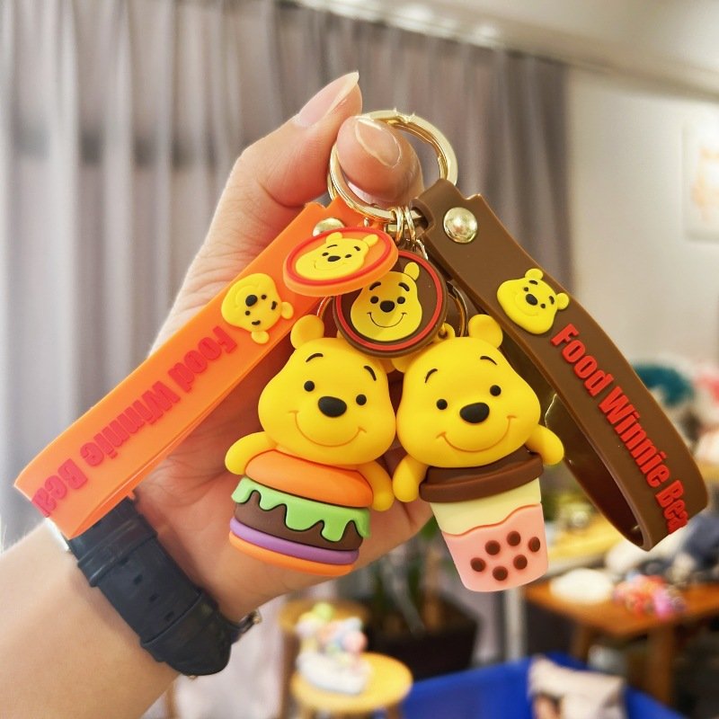 Cute Cartoon Anime Keychain Doll Patrick Star Car Key Ring Backpack Pendants Accessories Gifts For Kid