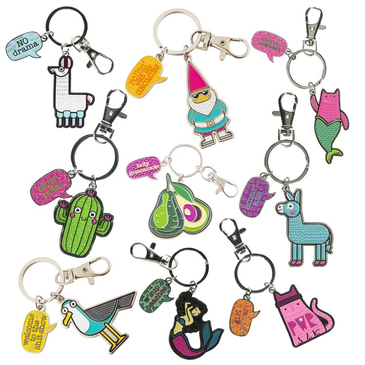 Personalized Logo Keying Zinc Alloy Key Holder Custom Alloy Engraved Laser Keychain Daisy Flower Soft Enamel Custom Keychain