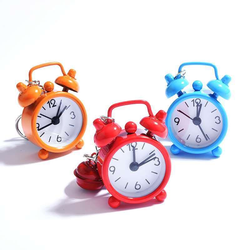 New mini wholesale exquisite small alarm clock keychain ladies bag pendant car decoration small gifts