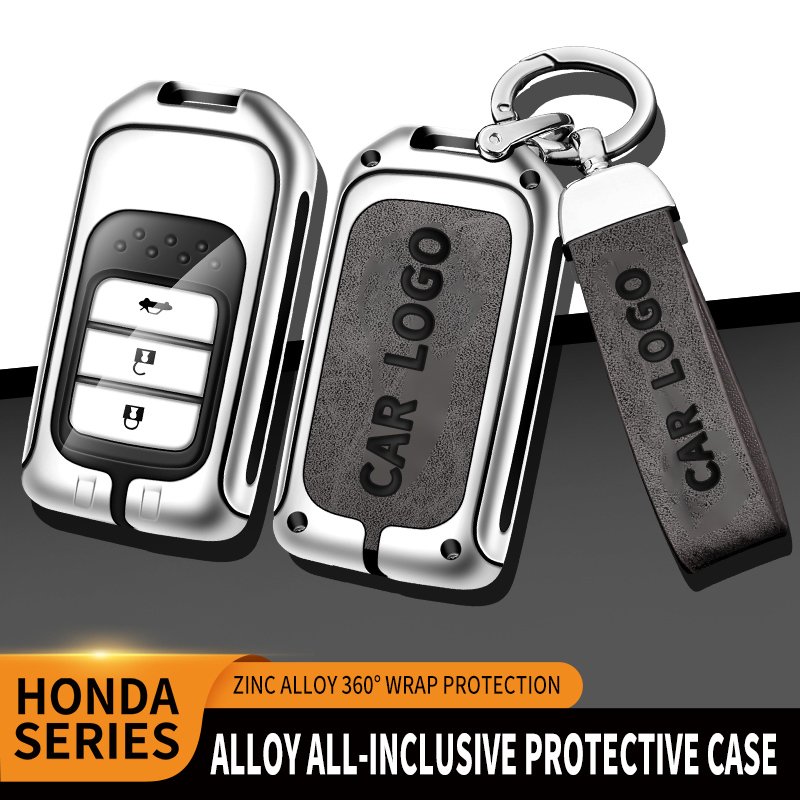 Hot Selling Zinc Alloy Car Key Fob Case Cover For Honda Car Key Accessories