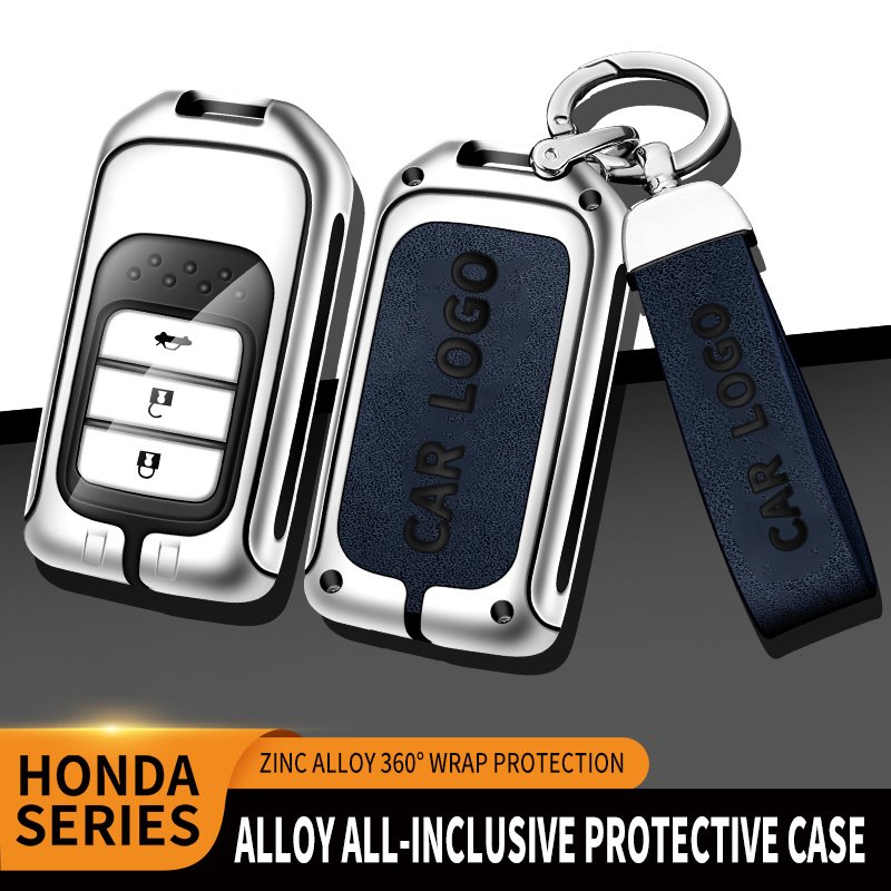 Hot Selling Zinc Alloy Car Key Fob Case Cover For Honda Car Key Accessories