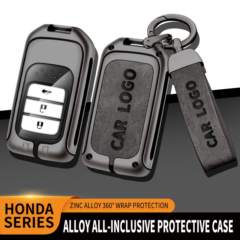 Hot Selling Zinc Alloy Car Key Fob Case Cover For Honda Car Key Accessories
