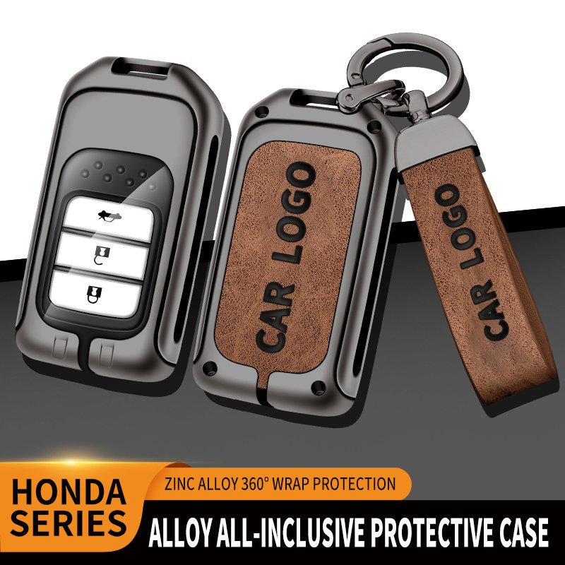Hot Selling Zinc Alloy Car Key Fob Case Cover For Honda Car Key Accessories