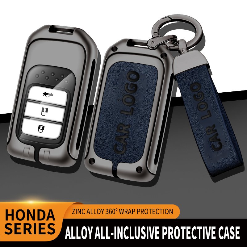 Hot Selling Zinc Alloy Car Key Fob Case Cover For Honda Car Key Accessories