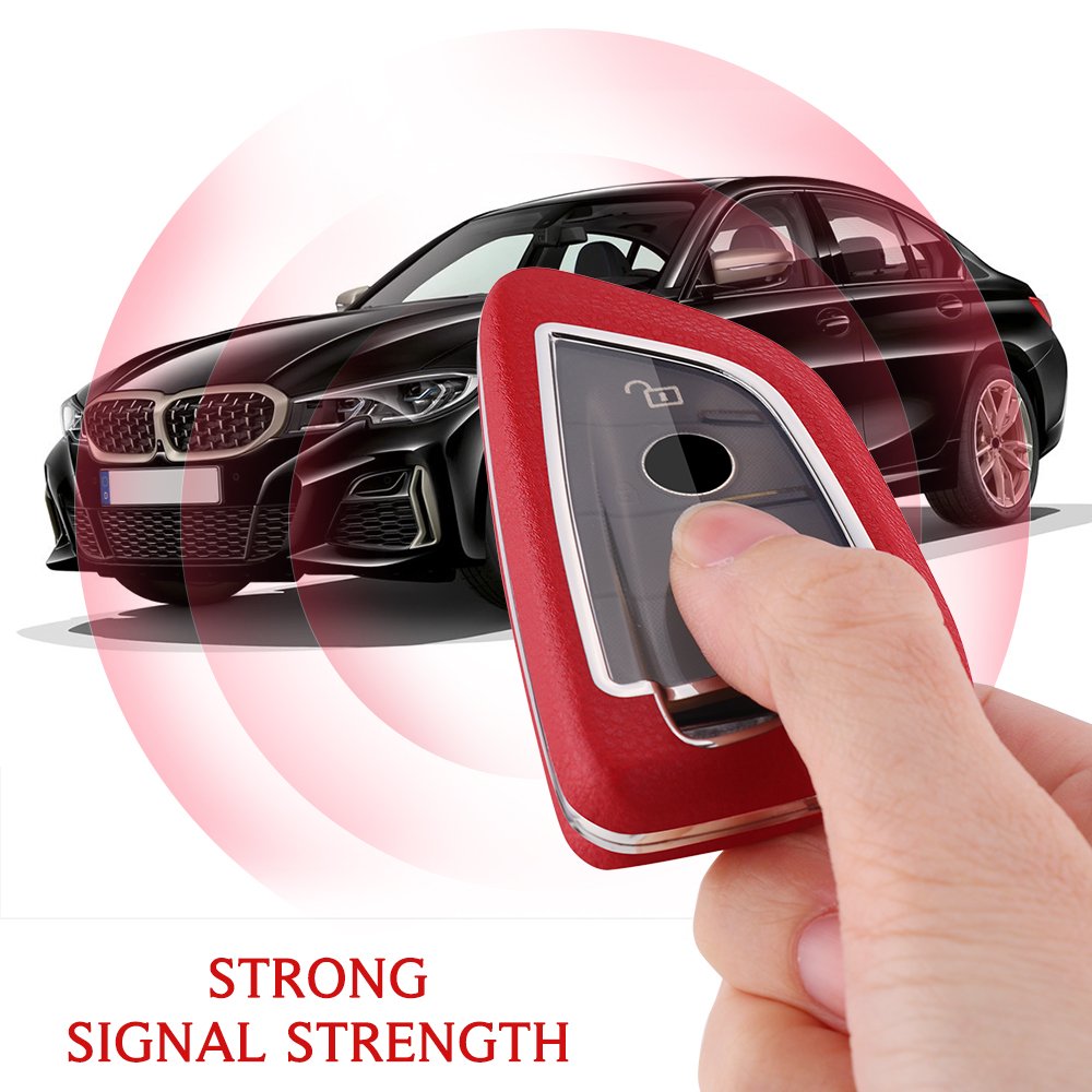 For BMW leather Key Fob Cover 2/3 button key shell fit for X1 X3 X5 X6 /1/new 2 travel/ 5/7 Series