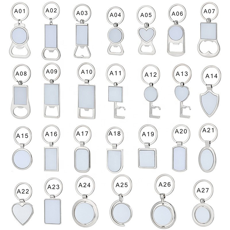 LC613 Factory Wholesale Customizable Logo Key Chain Blank Engraving Brand Custom Stainless Steel Metal Round Keychain Promotion
