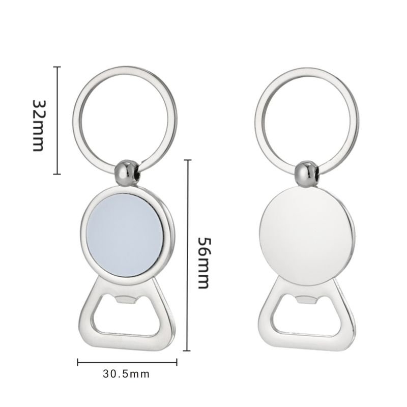LC613 Factory Wholesale Customizable Logo Key Chain Blank Engraving Brand Custom Stainless Steel Metal Round Keychain Promotion
