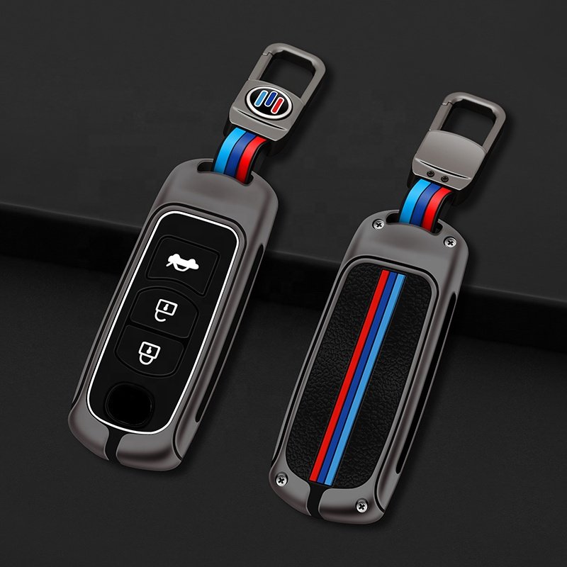 For Silicone Mazda 3 With Star Stop Remote Metal Car Key Cover