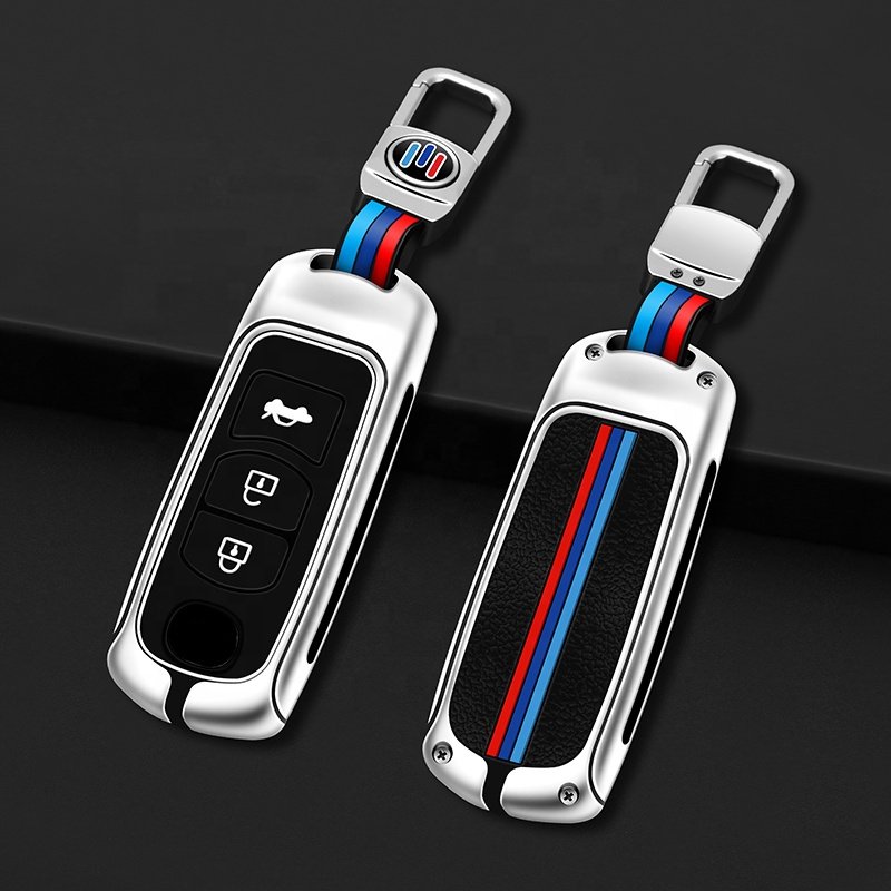 For Silicone Mazda 3 With Star Stop Remote Metal Car Key Cover