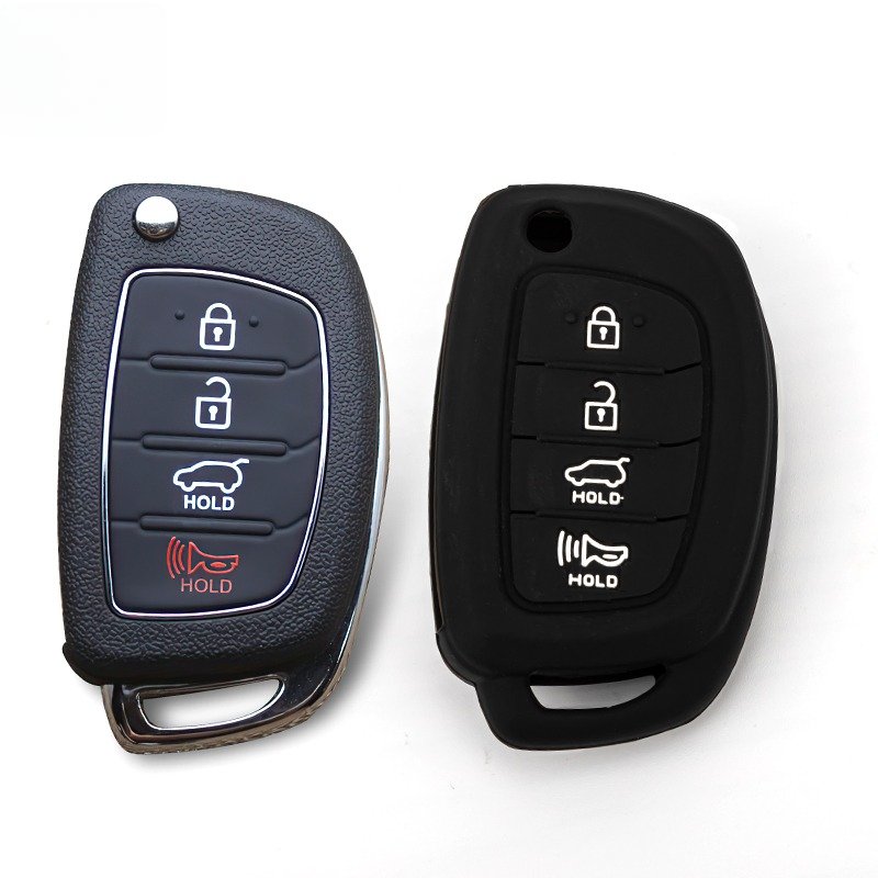 Wholesale Automotive Parts Car Key Case Soft Silicone For Hyundai Remote Accessoires Car Keys Cover And Chain