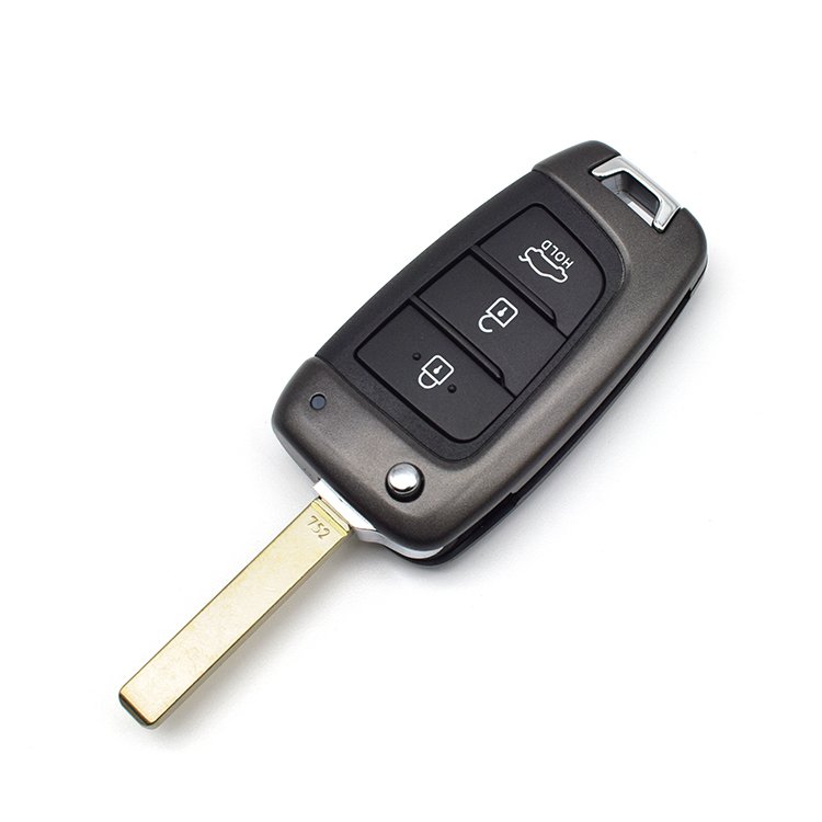 Topbest 3 Buttons Filp Foldong Car Remote Key Shell Case Cover For H-yundai I30 IX35 I30 I40 Accent Avante Elantra Verma car key