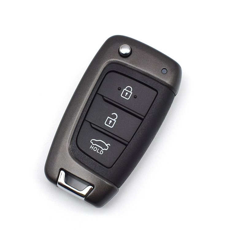 Topbest 3 Buttons Filp Foldong Car Remote Key Shell Case Cover For H-yundai I30 IX35 I30 I40 Accent Avante Elantra Verma car key