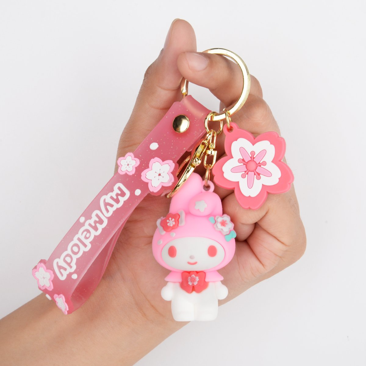 Creative Sanrioed keychain cute cartoon animation car keychain pendant trend