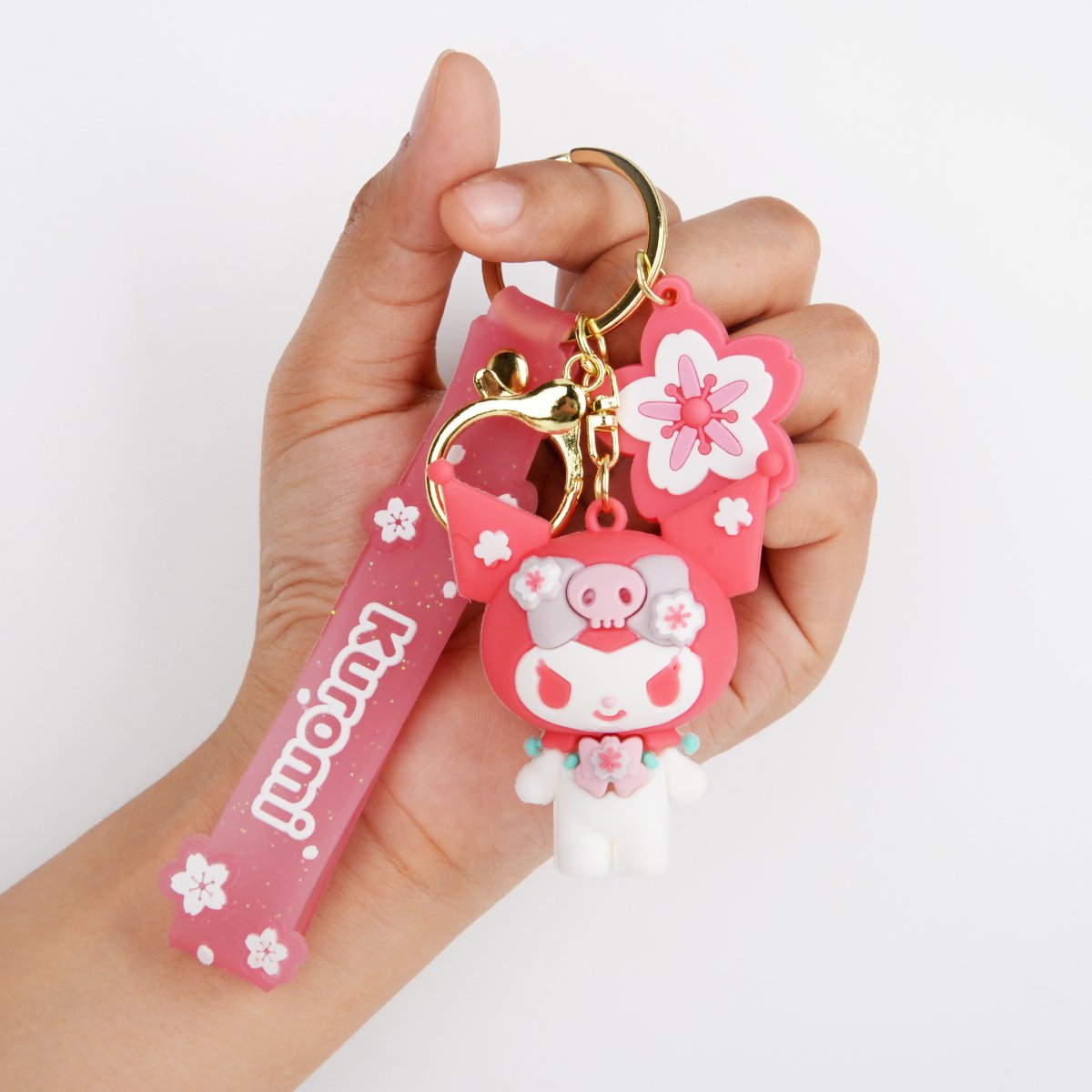 Creative Sanrioed keychain cute cartoon animation car keychain pendant trend