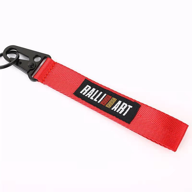 Custom Fabric Wristlet Keychains Anime Woven Key Tag Jet Tag Car Keychain Accessories Jet Tags Key Chains