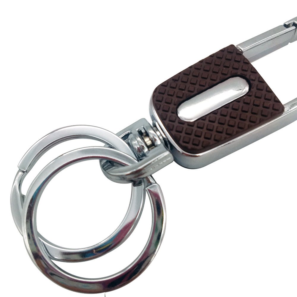 Customized cool metal car keychains car key holder keychain key ring for car keys home use