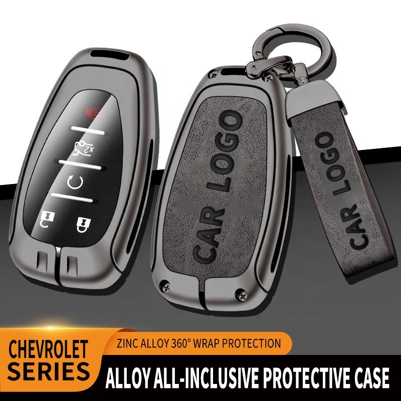 Customized Remote For Cruze Luxury Zinc Alloy Leather Remote Case Cover Key Car