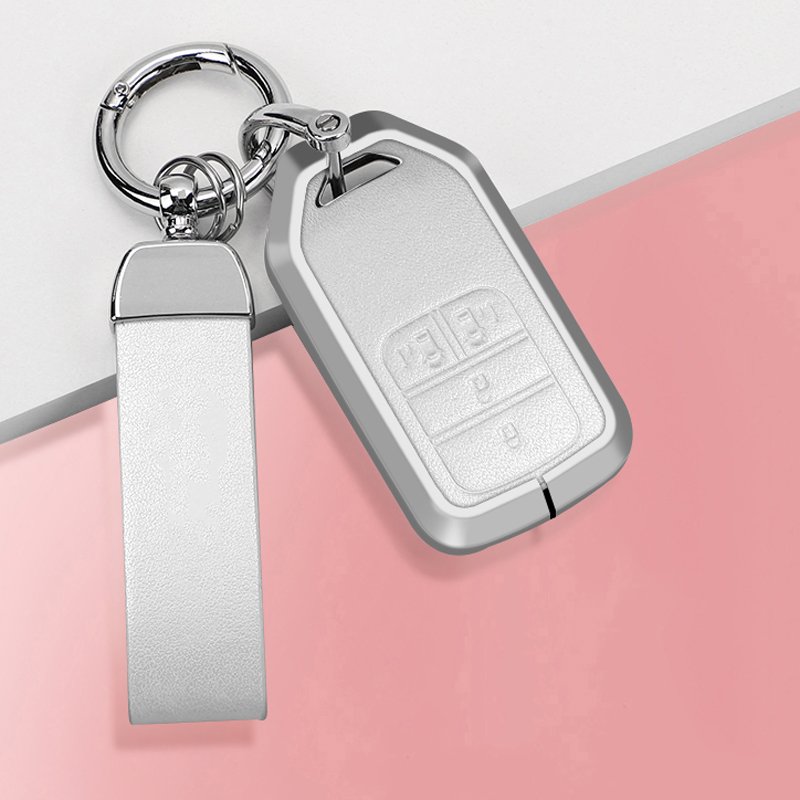 Factory customization Aluminum alloycar For HONDA Accessories leather aluminum alloy car key case cover
