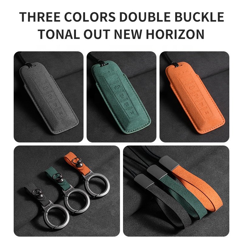 Car Key Cover High Quality Good Touch in Green Black Oran-Car Key Accessories for Wei Pai