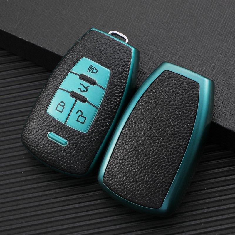 Car Protective TPU Holder Leather Case Box Accessories Key chain Shell Bag for BAIC BJ40 kunbao d50 d70 eu5 X55 X65 U7 EX5