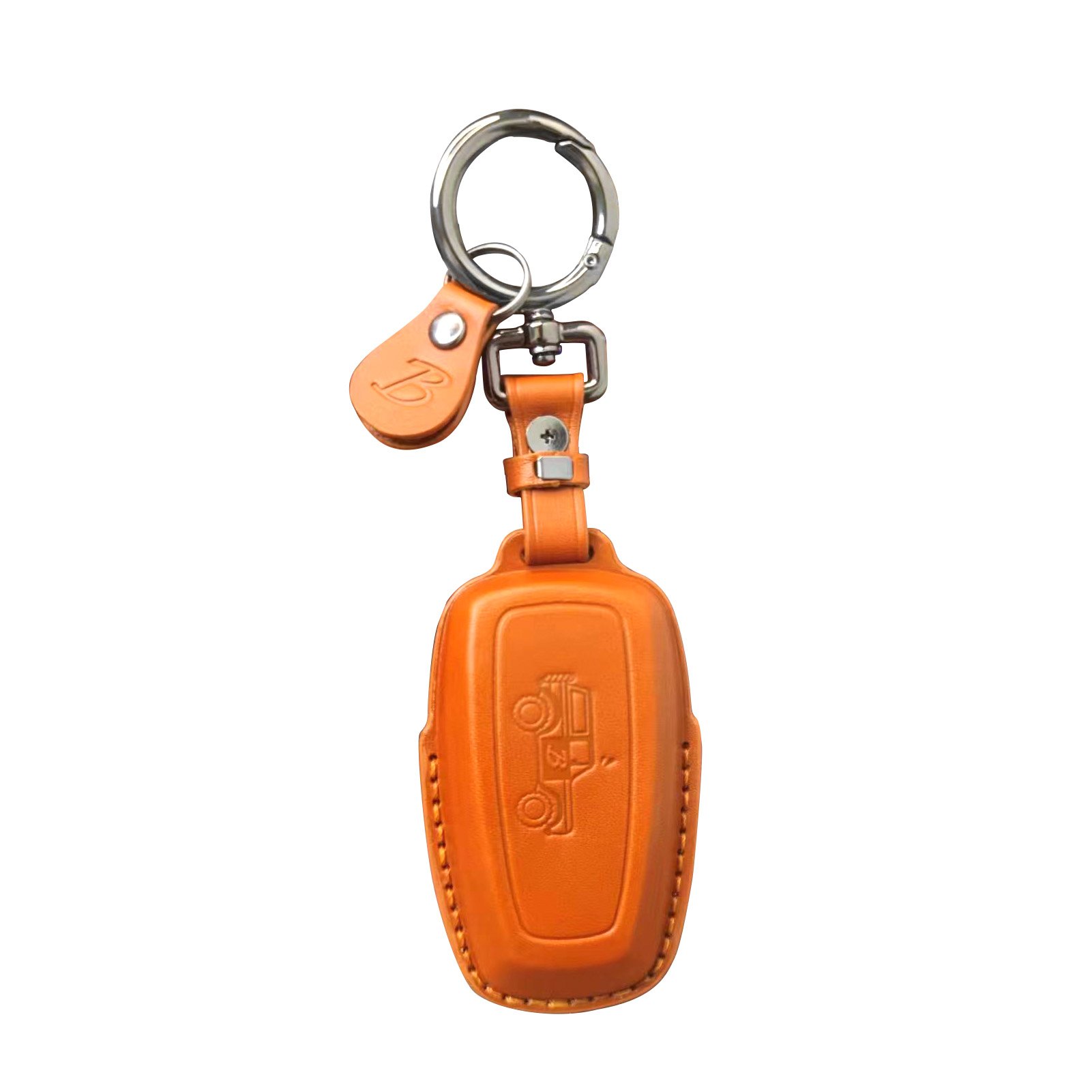 Car Customized Leather Key Cover for Ford Bronco Key Cover Car Styling Handmade Leather Key Cover for Ford Car accessories