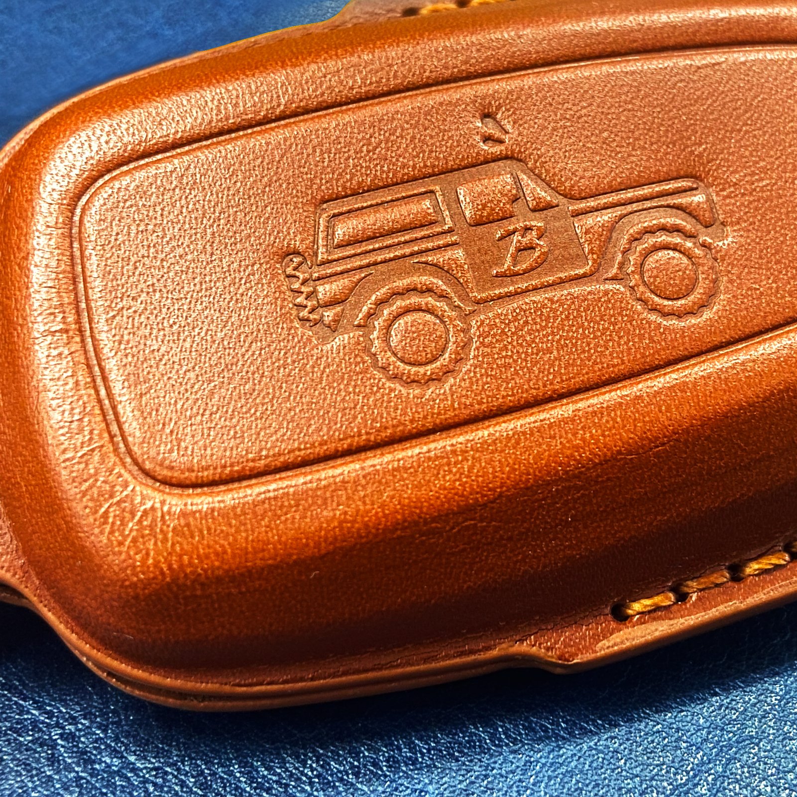 Car Customized Leather Key Cover for Ford Bronco Key Cover Car Styling Handmade Leather Key Cover for Ford Car accessories