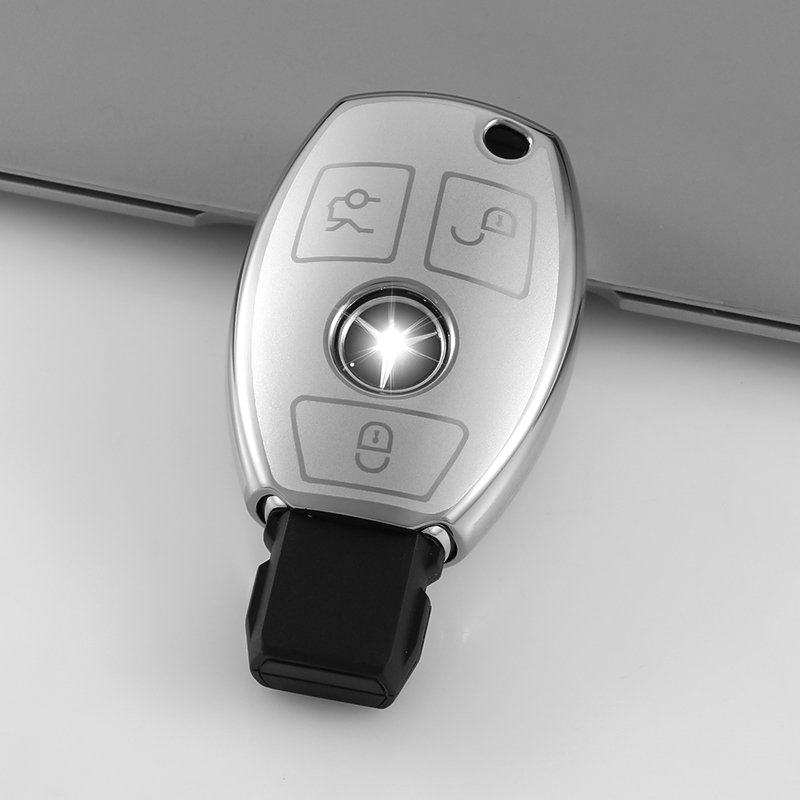 New Soft TPU Car Smart Key Case Suitable For Mercedes benz CLS CLA CLK G GL R SLK AMG A B C CL S SL Auto Cover Shell Accessories