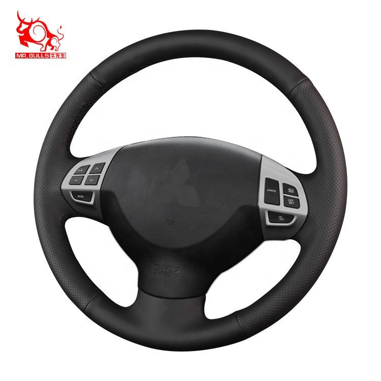 car key accessories car crystal hand sewing steering wheel cover leather PRODUCT for Mitsubishi Lancer GT i-MiEV Outlander SE