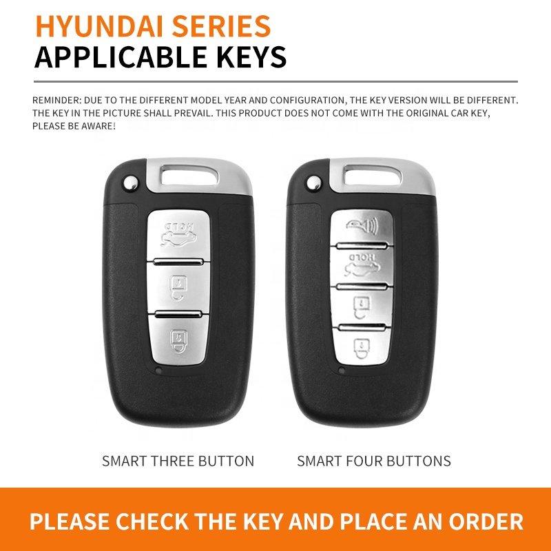 For Hyundai Metal Leather Car Key Case Cover Promotional Oem Low Price Car Case Key Cover