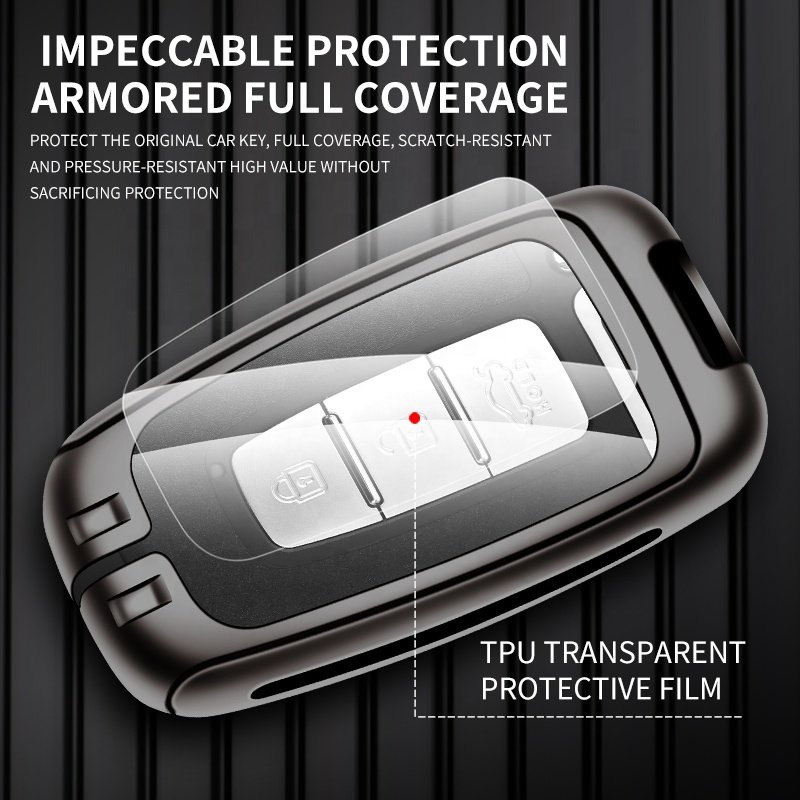 For Hyundai Metal Leather Car Key Case Cover Promotional Oem Low Price Car Case Key Cover