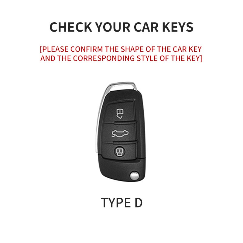 High Quality Audi Car Key Case Three-Color Double Buckle Luxury Suede Customizable Logo Fits Rio Model for Protection
