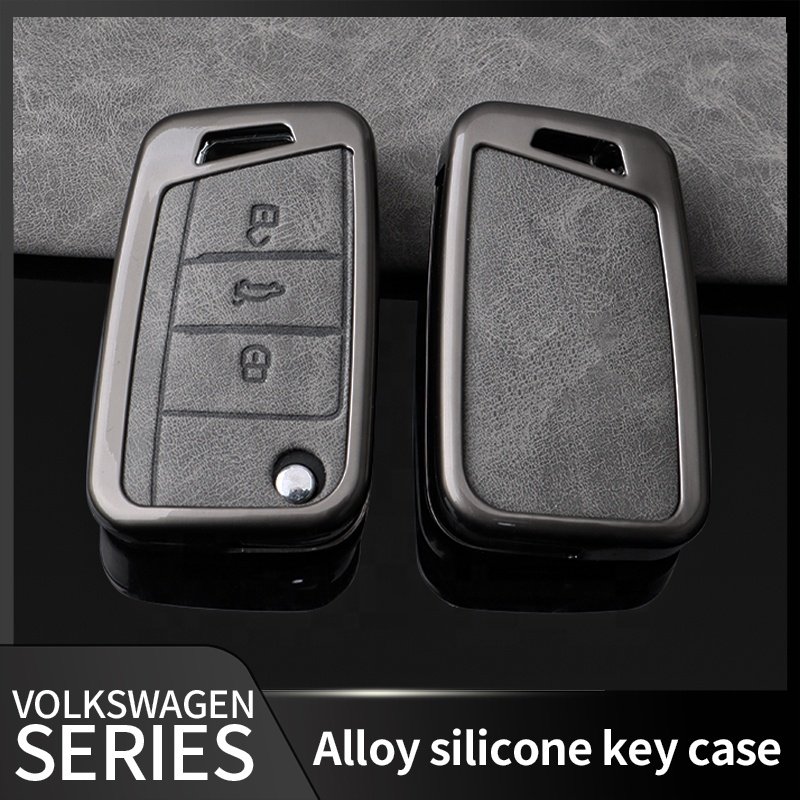 Metal Car Key Holder Case Metal For Car Keys Car Cover Key With long Keychain