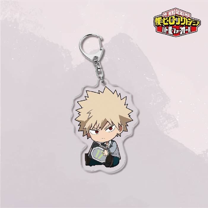 Anime My Hero Academia Key Chain Acrylic Double Sided Transparent Car keychains Ring Accessories For Fans Women Men Jewelry Gift