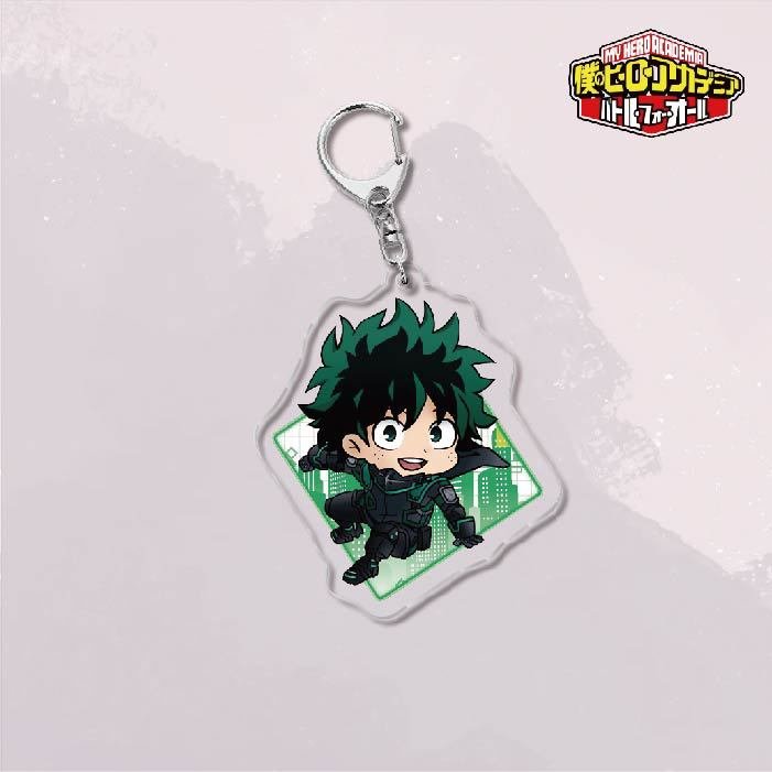 Anime My Hero Academia Key Chain Acrylic Double Sided Transparent Car keychains Ring Accessories For Fans Women Men Jewelry Gift