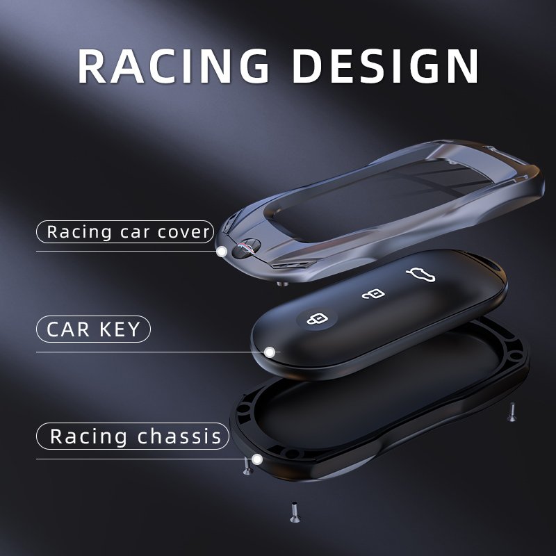 Compatible For aito Series Car Key Case Cover ONE Metal Full Protection
