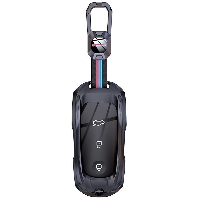 Compatible For aito Series Car Key Case Cover ONE Metal Full Protection