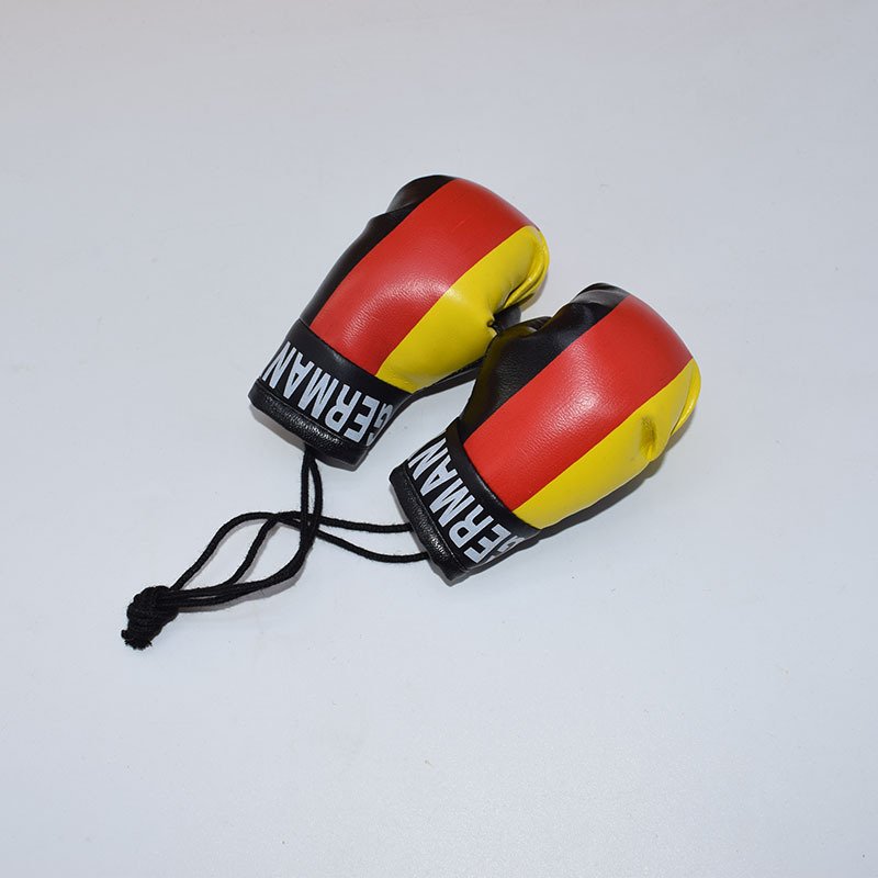 Boxing Gloves Simulation Pendant Car Bag Glove Pendant Large 10cm Flag Gloves Key Chain Accessories