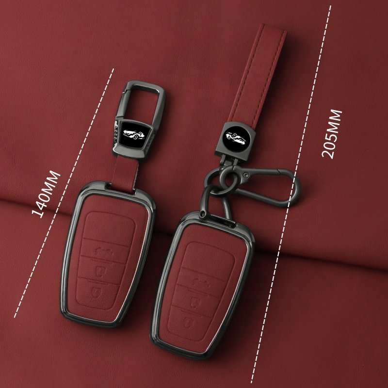 For Metal Zinc Alloy Leather Case Protection New Toyota Car Key Cover