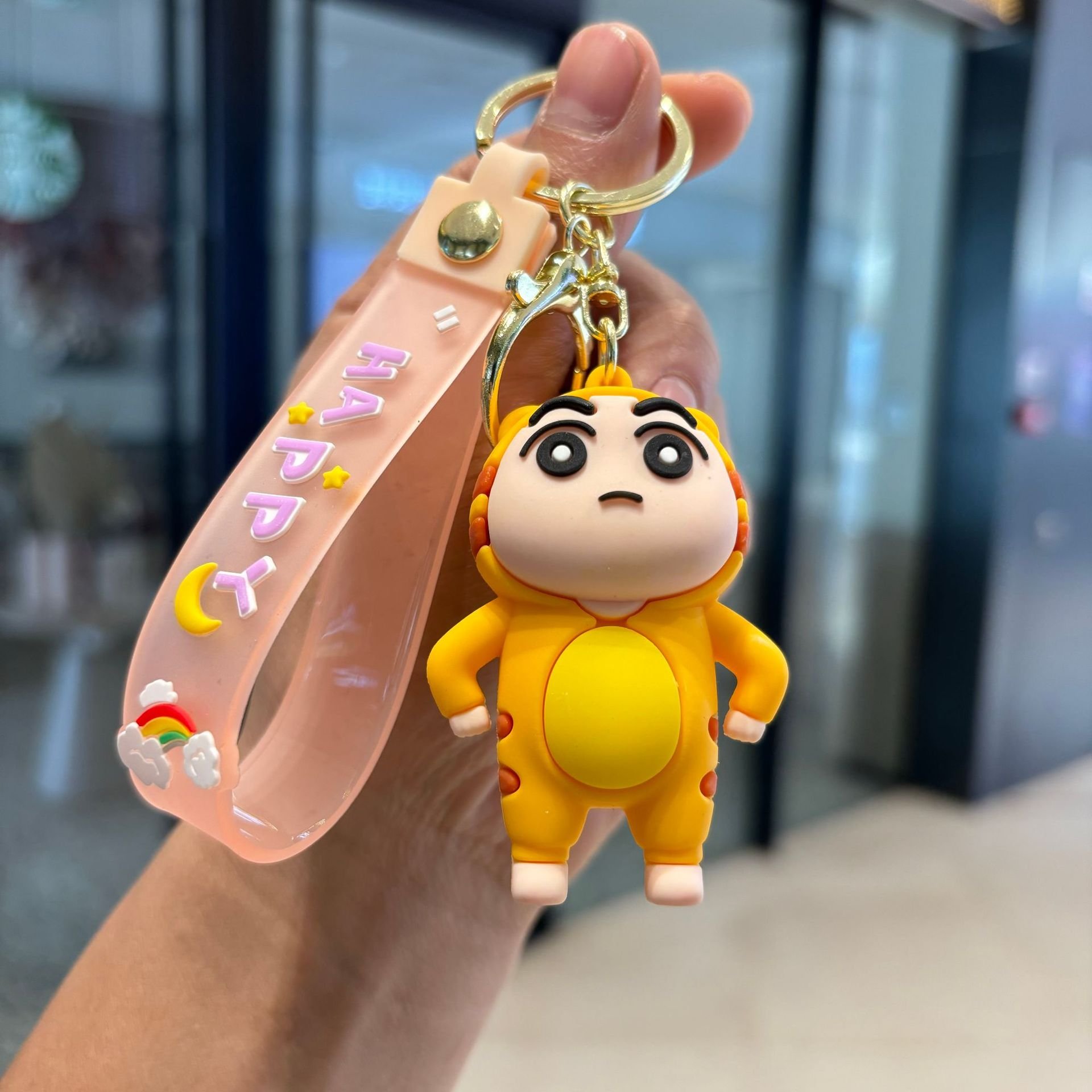 3D Cute Cartoon Character Keychain Soft Rubber PVC Keychain for Cars Perfect Gift for Children