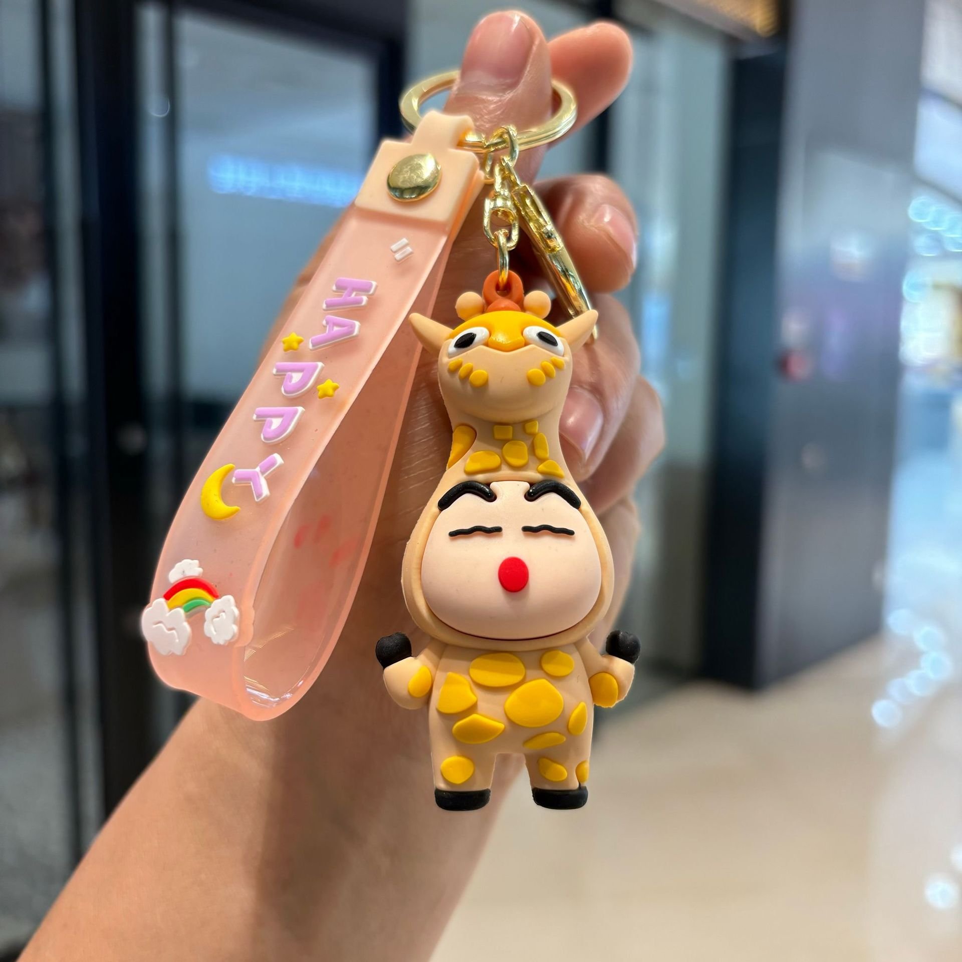 3D Cute Cartoon Character Keychain Soft Rubber PVC Keychain for Cars Perfect Gift for Children
