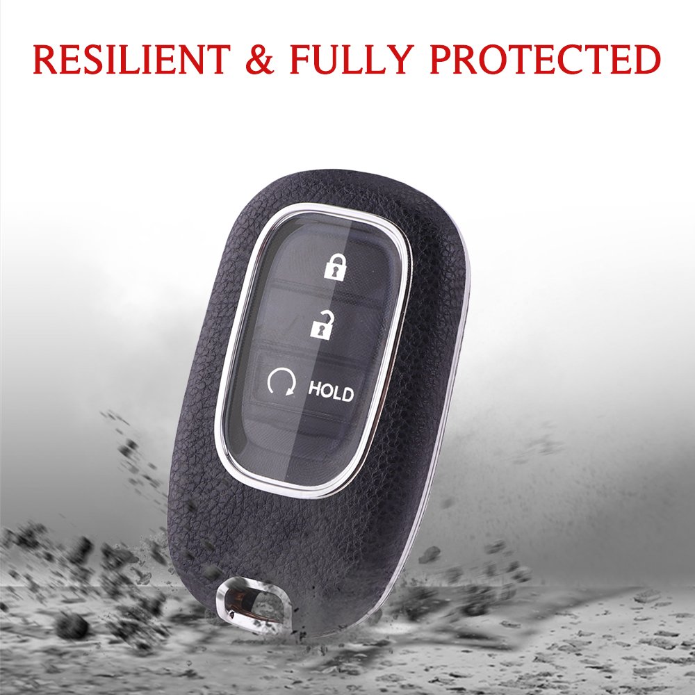 For Honda leather Key Fob Cover 2/3 button key shell fit for Honda CIVIC/INTEGRA/BREEZE/VEZEL/AVANCIER car key case